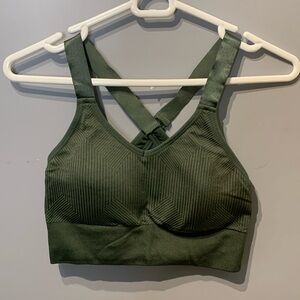 Athletic Works Olive Green Sports Bra
